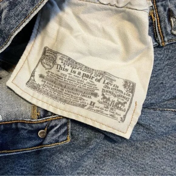 Levi’s straight leg high rise jeans light wash size 31 W - Picture 13 of 15